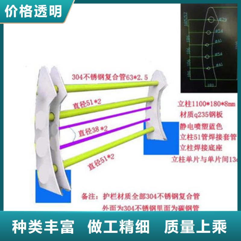 【不锈钢复合管护栏】-河道护栏厂家销售厂家直销直供