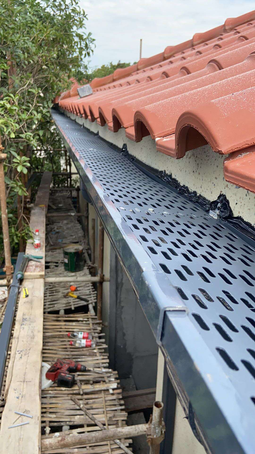 盛铖铝合金雨水槽产地货源当地生产厂家
