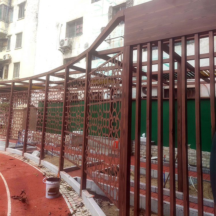 镀锌管木纹漆批发多少钱#钢结构建筑#金属面#仿古建筑