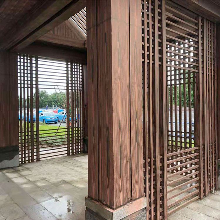 镀锌管木纹漆批发多少钱#钢结构建筑#金属面#仿古建筑