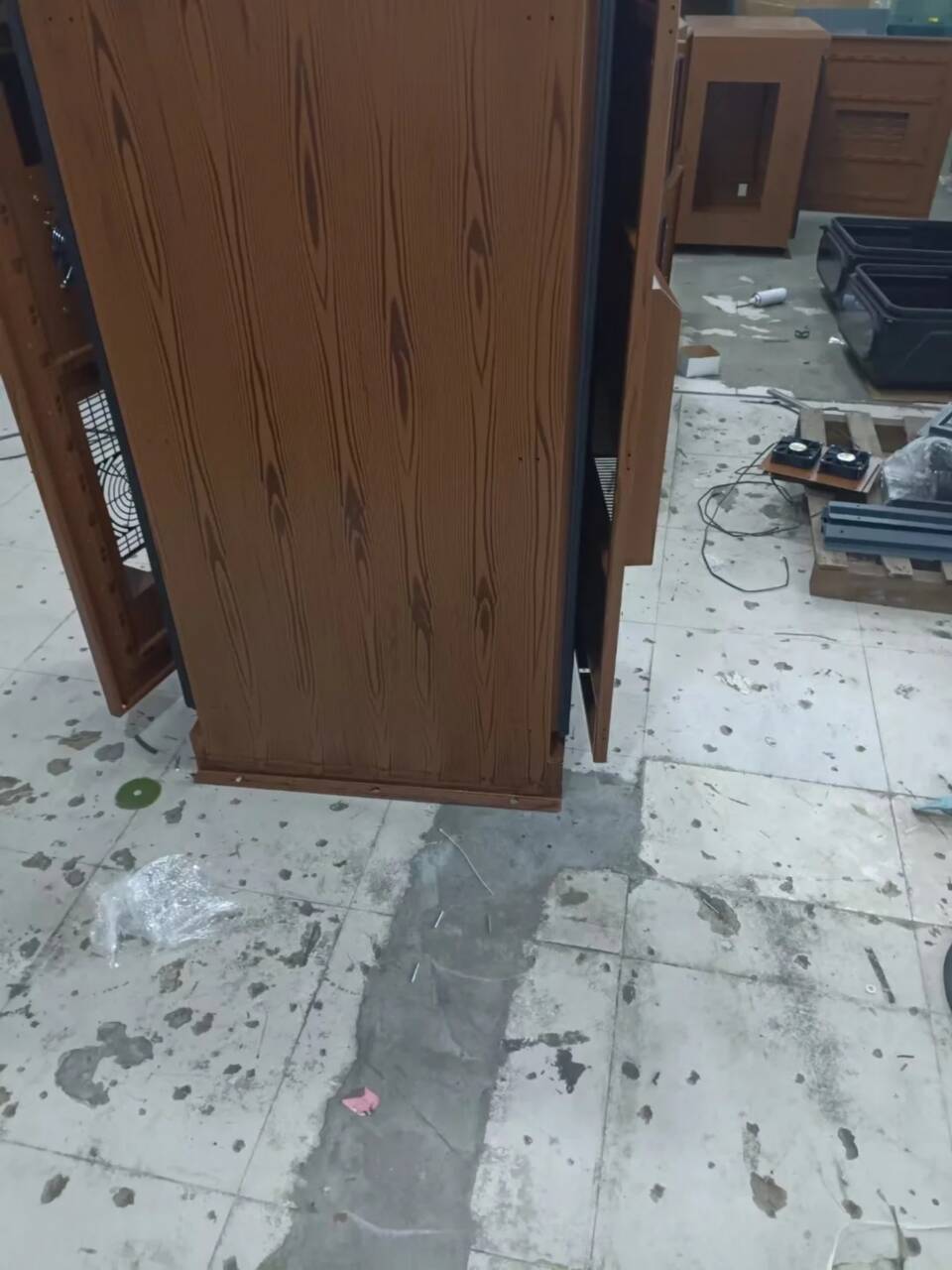 廊架长廊木纹漆施工厂家#方钢圆管#长廊护栏#园林建筑