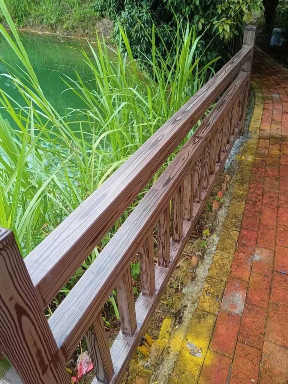 凉亭花架木纹漆厂家定制#不锈钢#长廊花架#廊架护栏