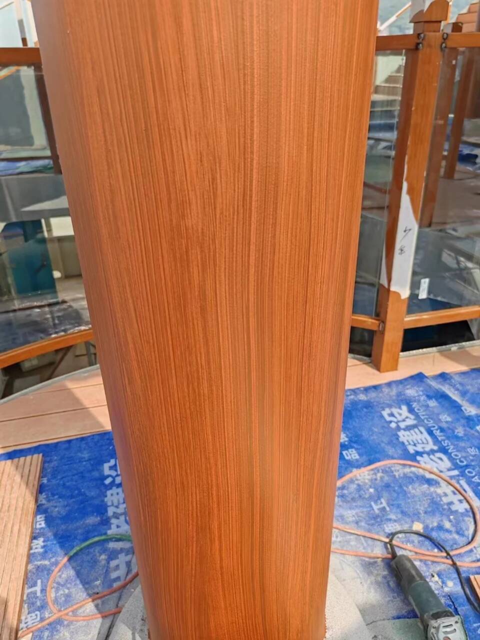 钢结构金属面木纹漆包工包料多少钱