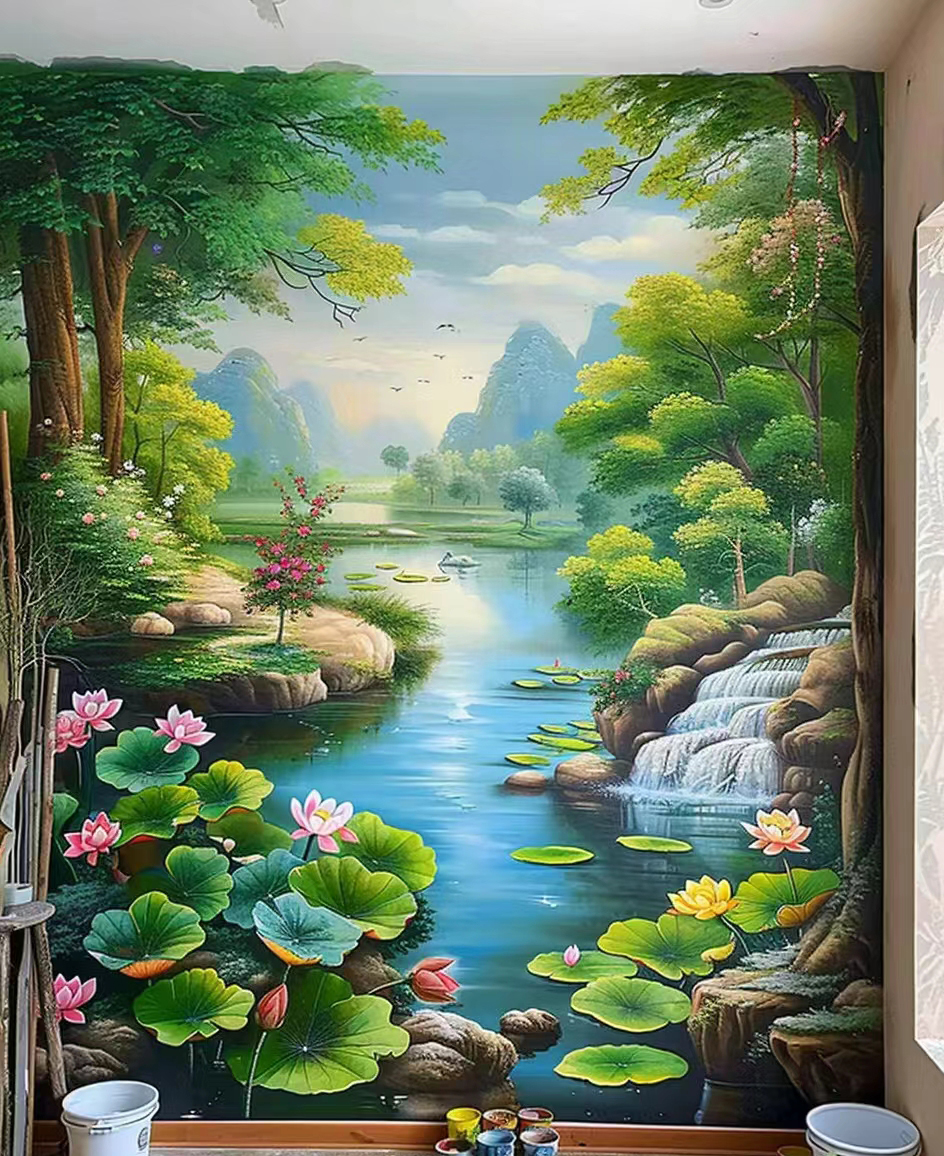 墙体彩绘墙面彩绘手绘团队